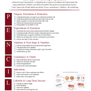 Advanced Lipid Optimization
