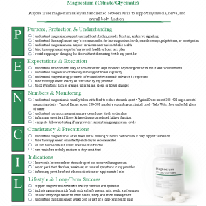Magnesium (Citrate / Glycinate)