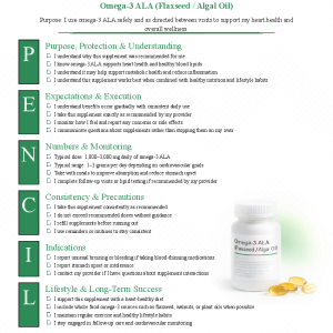 Omega-3 ALA (Flaxseed / Algal Oil)